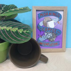 stranger things | coffee + contemplation art print 5x7